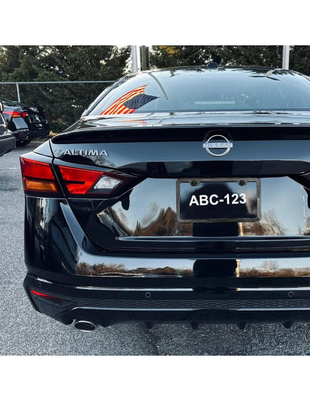 2 Marcos de Placa de Licencia de Aluminio Yogrvner Negro