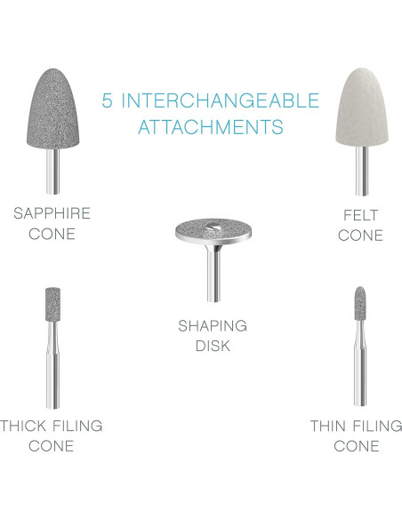 Sistema de Manicura y Pedicura Sin Cable PureNails Express - 5 Accesorios Intercambiables