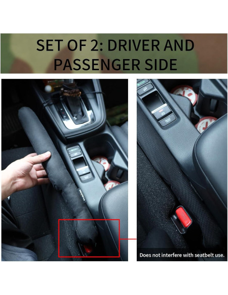 Relleno Organizador Espacio Asiento Auto Wujiliving Negro