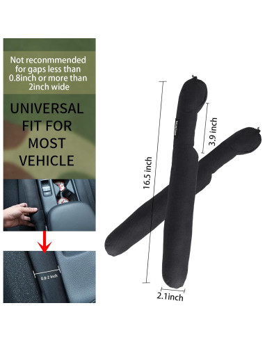 Relleno Organizador Espacio Asiento Auto Wujiliving Negro