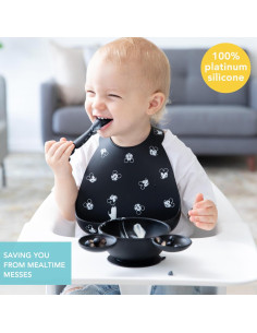 Set de Alimentación Inicial Bumkins - Silicona Mickey Mouse 2