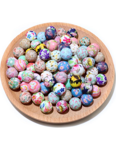 80 Perlas de Silicona MONSEALYT 15mm para Manualidades Flor