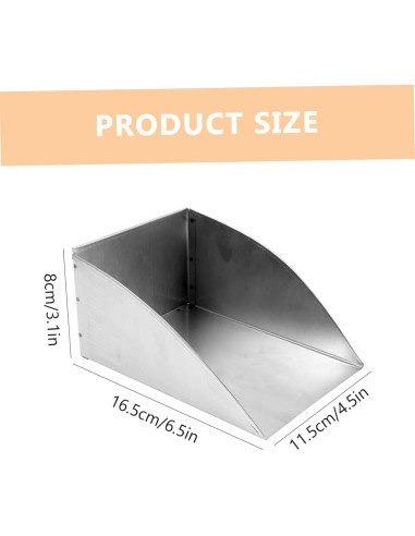 Pala de Acero Inoxidable HAKIDZEL 16.5x11.5cm Multiusos