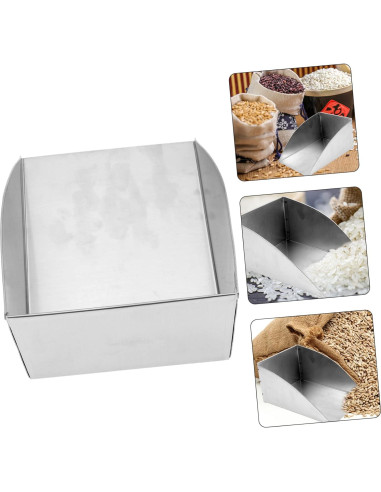 Pala de Acero Inoxidable HAKIDZEL 16.5x11.5cm Multiusos