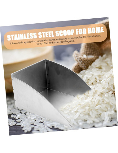 Pala de Acero Inoxidable HAKIDZEL 16.5x11.5cm Multiusos