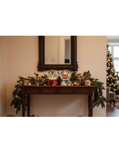 Conjunto de Mini Globos de Agua Napco - Muñeco de Nieve y Santa Claus