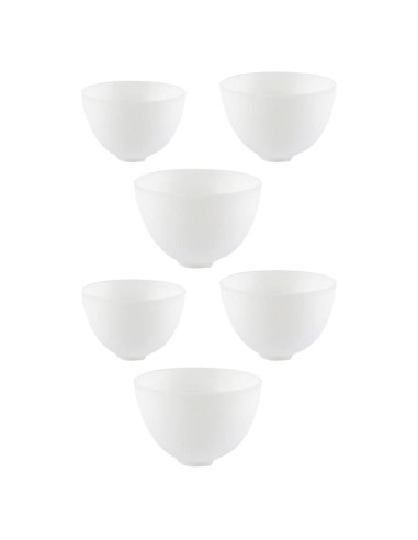 Cuencos de Silicona Healifty 6 Piezas para Mascarillas Faciales