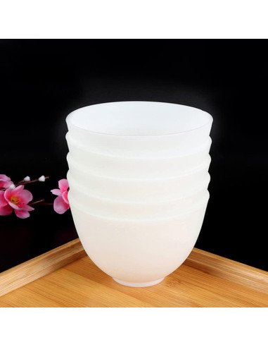 Cuencos de Silicona Healifty 6 Piezas para Mascarillas Faciales