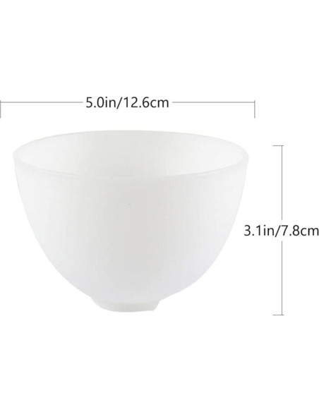 Cuencos de Silicona Healifty 6 Piezas para Mascarillas Faciales