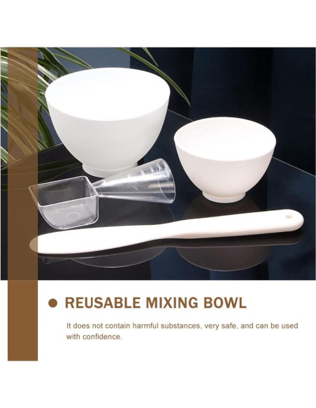 Cuencos de Silicona Healifty 6 Piezas para Mascarillas Faciales