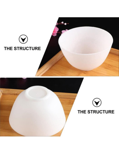 Cuencos de Silicona Healifty 6 Piezas para Mascarillas Faciales