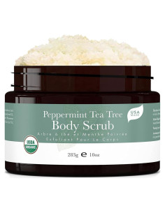 Exfoliante Corporal Orgánico Menta y Árbol de Té 283g