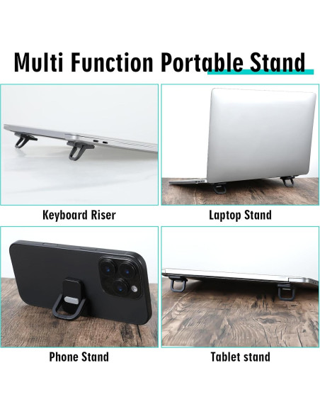 Soporte de Teclado YUXIANLB Ajustable 2 Pcs Negro 10-17"