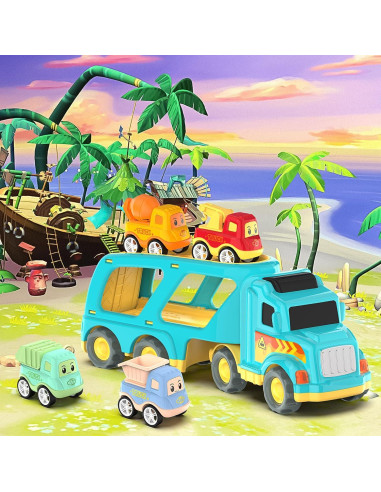 Camión de Juguete Veslier 5 en 1 con Sonidos y Luces