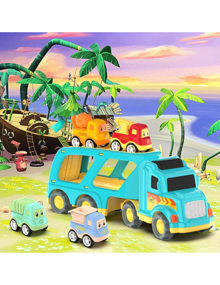 Camión de Juguete Veslier 5 en 1 con Sonidos y Luces