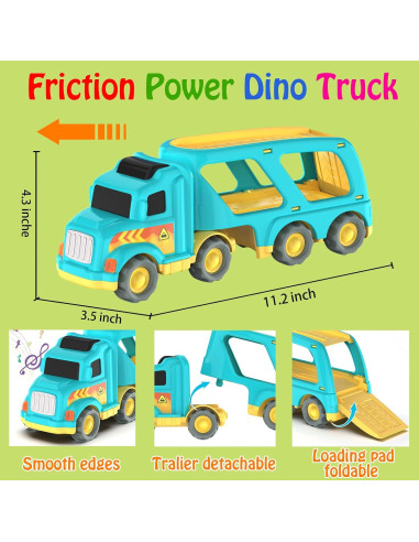 Camión de Juguete Veslier 5 en 1 con Sonidos y Luces
