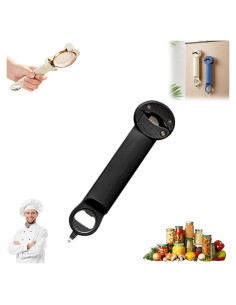 Abrebotellas Retráctil Multifuncional Donpesho Negro