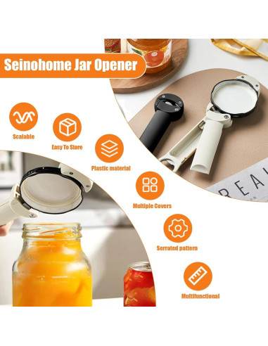 Abrebotellas Retráctil Multifuncional Donpesho Negro