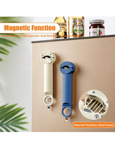 Abrebotellas Retráctil Multifuncional Donpesho Negro