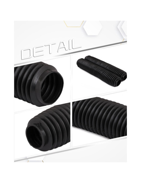 Botas de Horquilla Delantera YSMOTO para Motocicletas - Negro