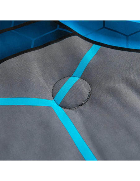 Juego de Edredón Completo NTBED Geométrico Azul 5 Piezas