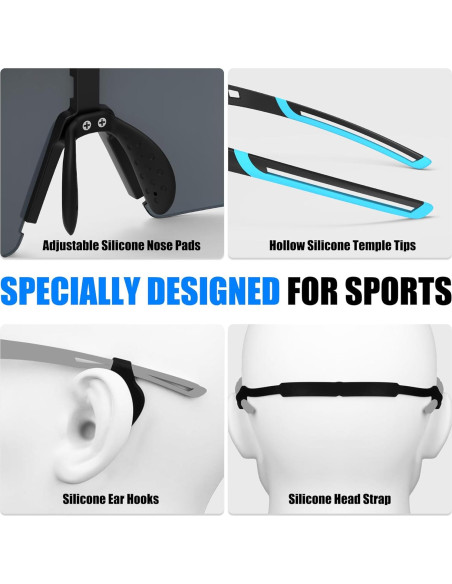 Gafas de Ciclismo X-TIGER con 5 Lentes Intercambiables