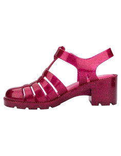 Sandalias de Tacón Medio Melissa Possession Rosa Brillante