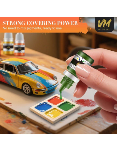 Juego de Pinturas Acrílicas Ecológicas VM Figure 16 Colores 5ml