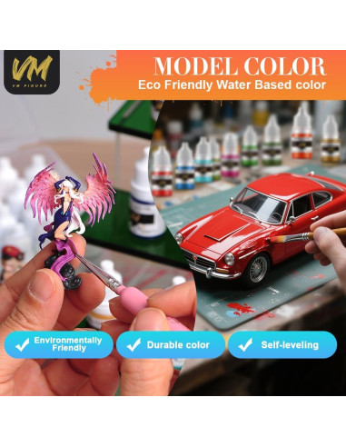 Juego de Pinturas Acrílicas Ecológicas VM Figure 16 Colores 5ml