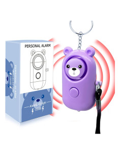 Llave de Alarma Personal 130dB SRTKBEU con Luz LED Púrpura
