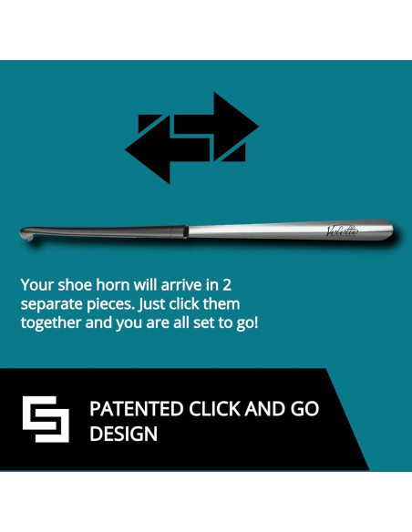 Cuerno de Zapato Largo de Metal Velette 76.2 cm Unisex