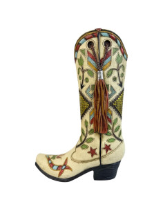 Jarrón Decorativo Bota Vaquera 30 cm Top Brass Resina
