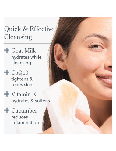 Toallitas Faciales Beekman 1802 Aire Fresco - 30 Unidades - Biodegradables