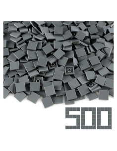 Azulejos de Construcción Feleph 2x2 Gris Azulado Oscuro 500 Piezas