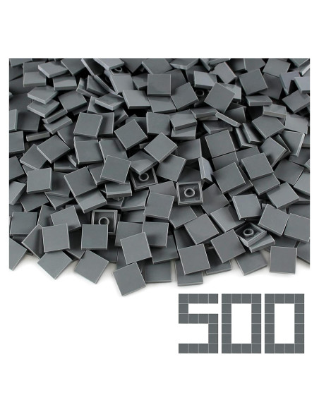 Azulejos de Construcción Feleph 2x2 Gris Azulado Oscuro 500 Piezas