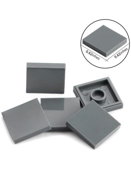 Azulejos de Construcción Feleph 2x2 Gris Azulado Oscuro 500 Piezas