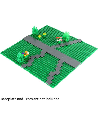 Azulejos de Construcción Feleph 2x2 Gris Azulado Oscuro 500 Piezas