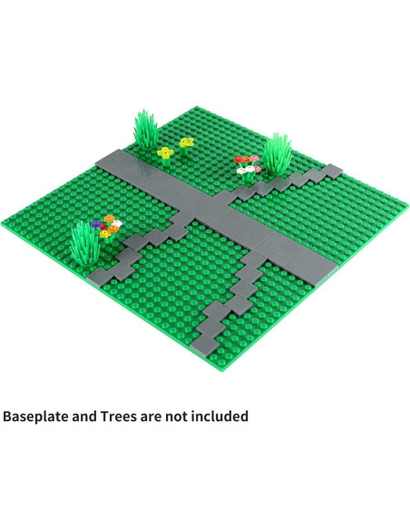 Azulejos de Construcción Feleph 2x2 Gris Azulado Oscuro 500 Piezas