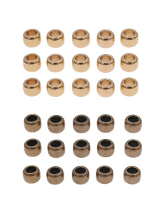 30 Perlas de Barril de Latón KMOATIM para DIY y EDC