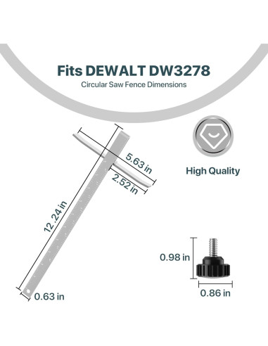 Guía de Sierra Circular DW3278 SurpLee - Compatible DeWalt 18.42-20.96 cm