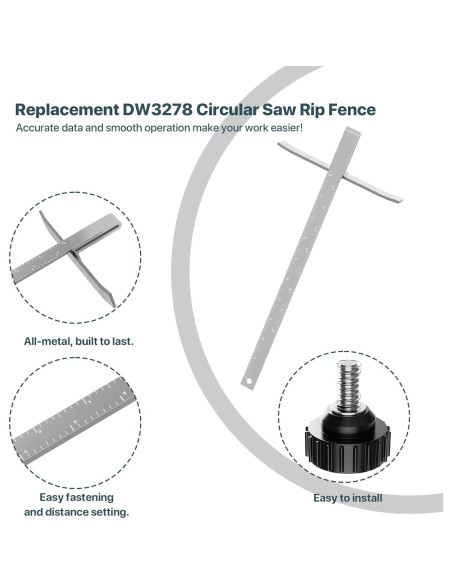 Guía de Sierra Circular DW3278 SurpLee - Compatible DeWalt 18.42-20.96 cm