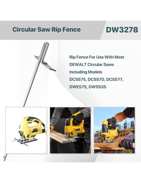Guía de Sierra Circular DW3278 SurpLee - Compatible DeWalt 18.42-20.96 cm