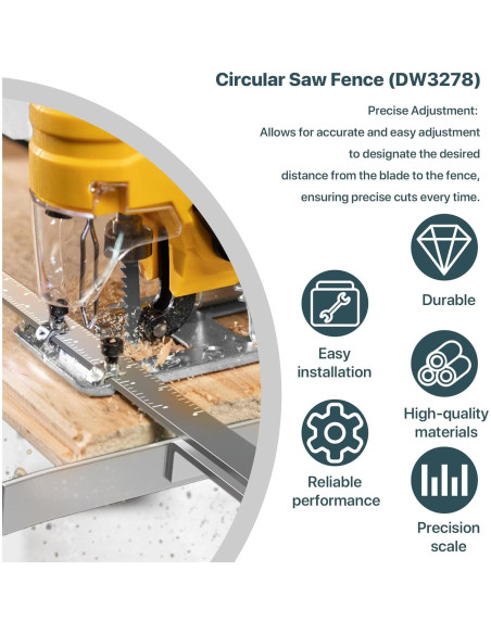 Guía de Sierra Circular DW3278 SurpLee - Compatible DeWalt 18.42-20.96 cm