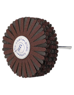 Rueda de Lija Abrasiva YXQ 80mm 120 Grano para Carpintería