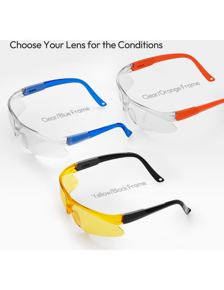 Gafas de Tiro Antivaho para Jóvenes y Adultos - Marco Negro