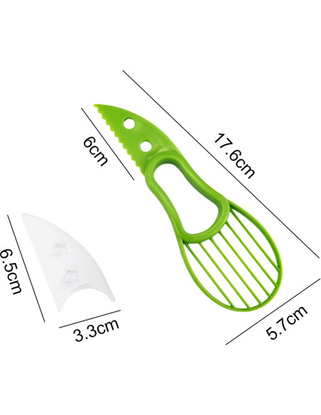 Juego de 5 Utensilios de Cocina Genérico para Aguacate 3 en 1