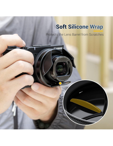 Cubierta de lente automática JJC para Canon PowerShot V1