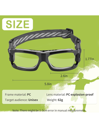 Gafas de Deporte Ajustables para Baloncesto y Fútbol - Nylon
