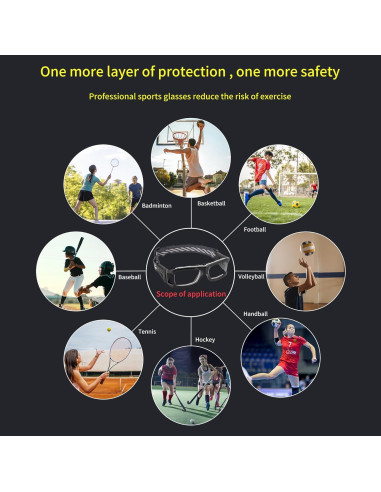 Gafas de Deporte Ajustables para Baloncesto y Fútbol - Nylon