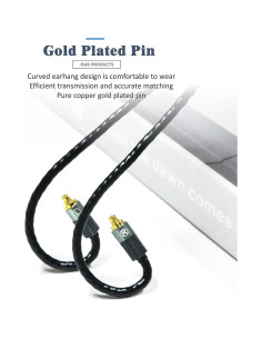 Cable de Reemplazo para Auriculares GUCraftsman 1.2m 4.4mm 2